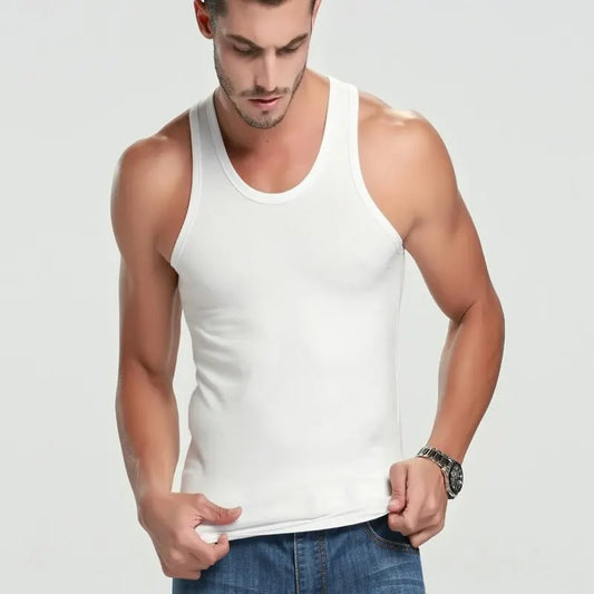 3/1 piece men's to teenagers' multi-size solid color tight vest comfortable cotton sleeveless T-shirt sports running bottoming c