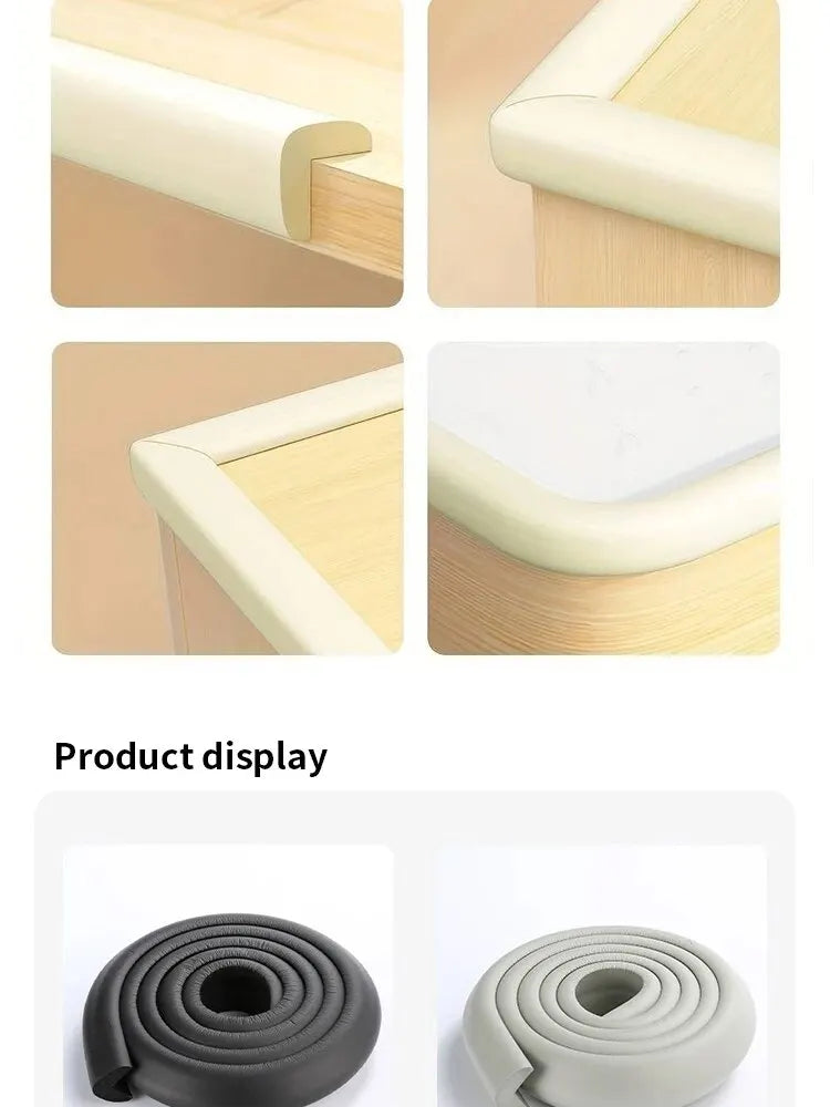 2M Child Bumper Strips Baby Safety Bumper Strips Table Safety Edge Coffee Table Corner Protection Strips