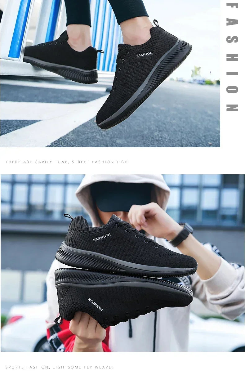 2026 Men Running Walking Knit Shoe Casual Sneakers Breathable Sports Running Athletic Gym Lightweight Outdoor Women Shoes Size