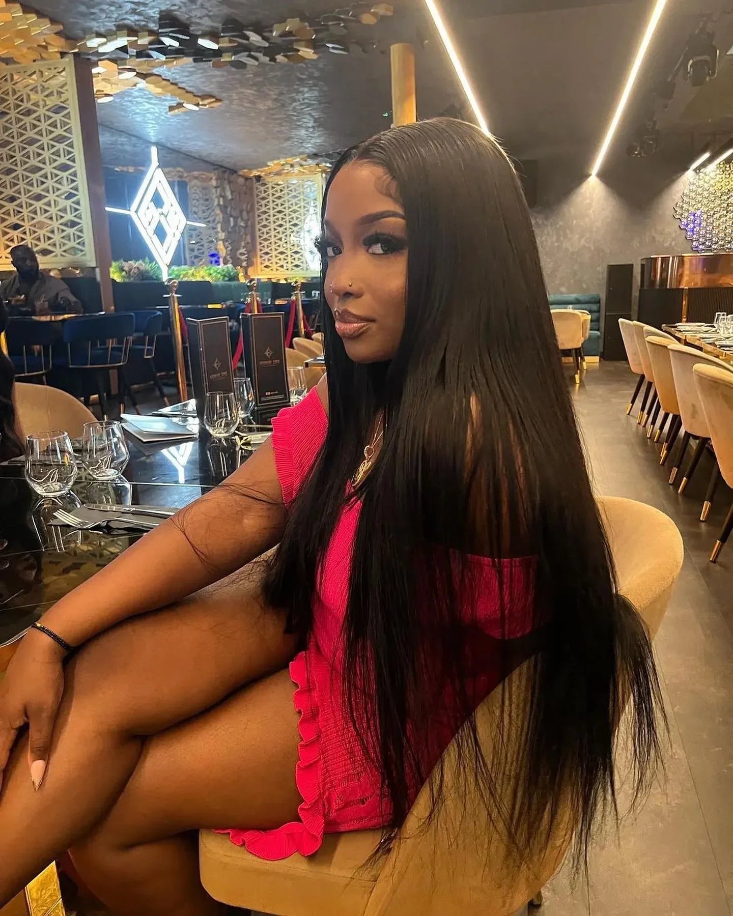 40 Inch Bone Straight Human Hair Wig 13x4 13x6 HD Transparent Lace Wigs Brazilian Full Lace Frontal Wig For Women 300% Density