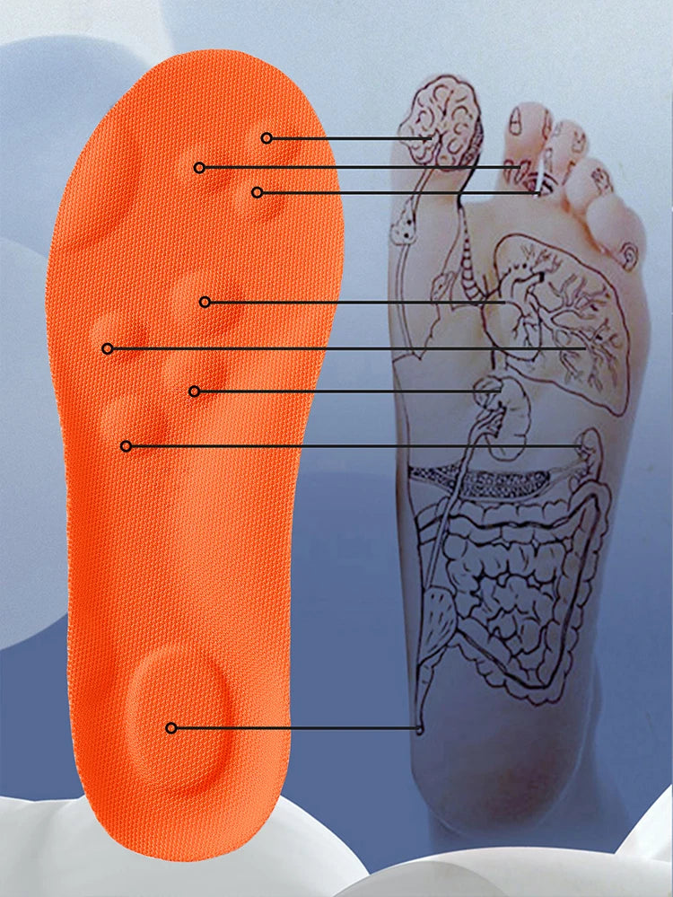 1/2/4 Paar Latex-Sporteinlegesohlen Weiche, hochelastische Schuheinlagen Orthopädische, atmungsaktive Stoßdämpfungs-Dämpfungseinlegesohlen mit Fußgewölbeunterstützung