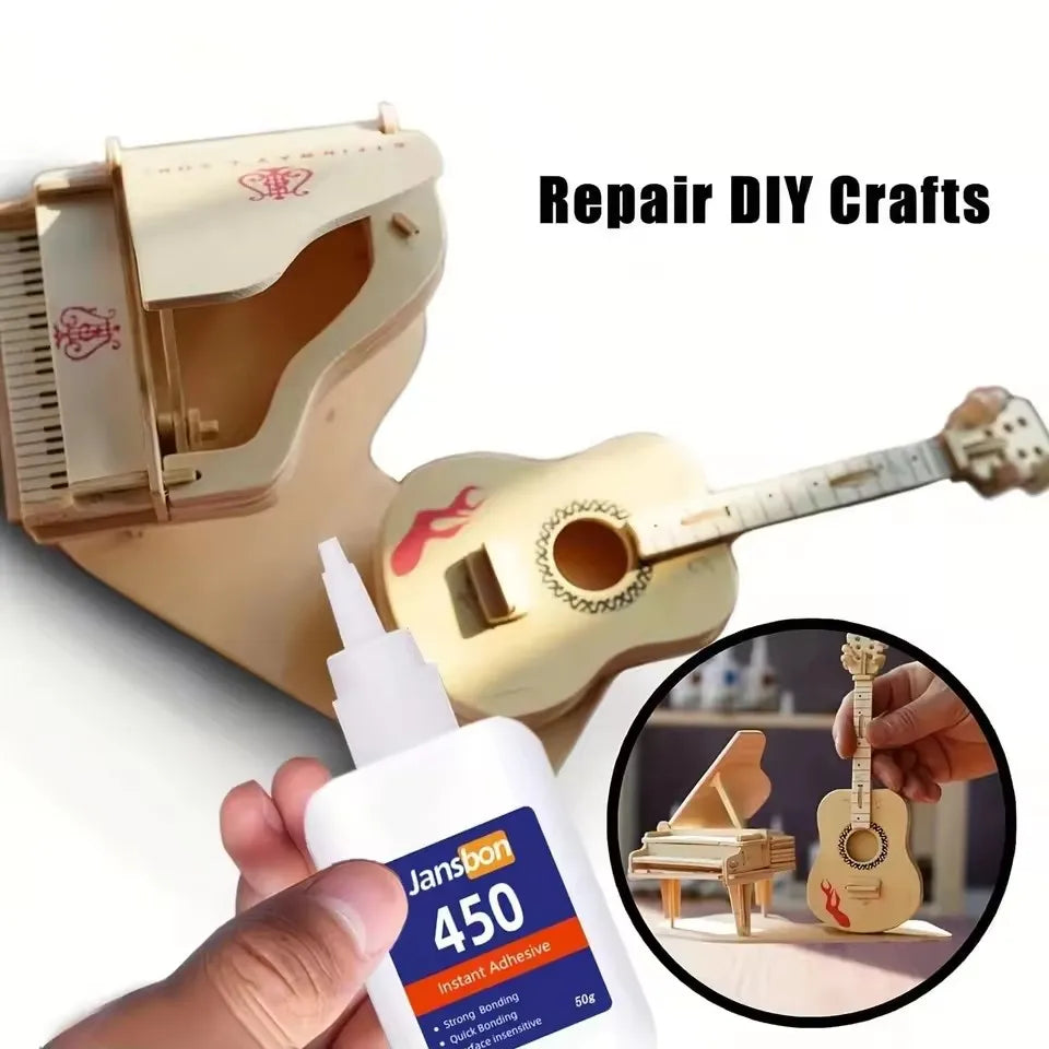 Super Glue Strong Bond for Shoes/Glass/Metal/Wood/Plastic,Ceramic Quick Dry Industrial Strength Instant Adhesive