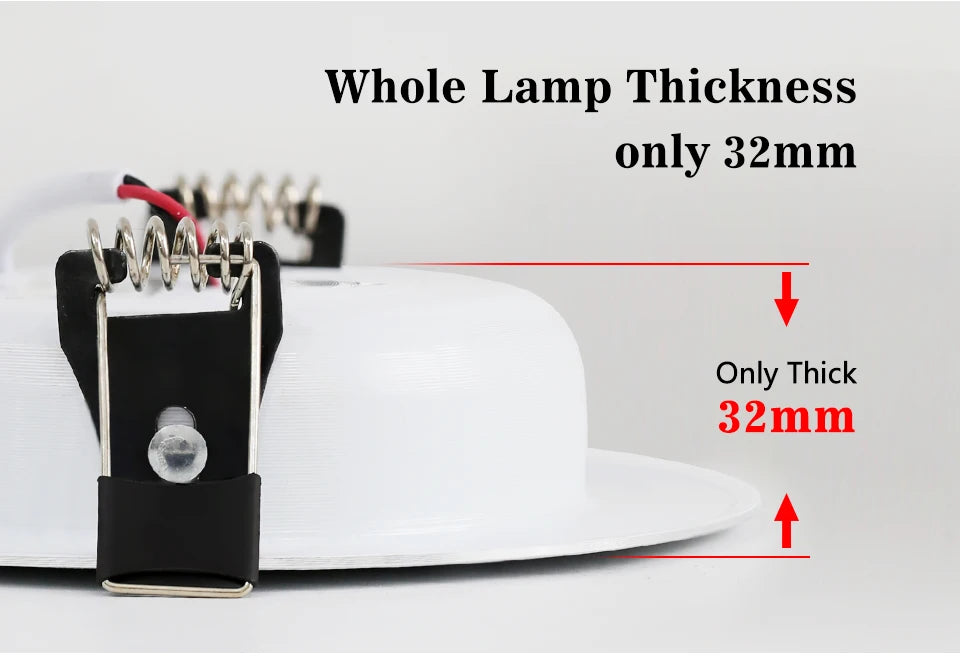 Spotlights LED Ceiling Downlight AC 220V 18W 15W 12W 9W 7W Recessed Round Lamp Spot LED Dowm Light Hidden Indoor Lighting Panel