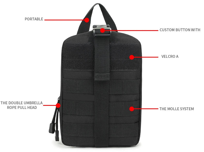 Outdoor First aid kit EDC Molle Medical Kit IFAK Survival Emergency Pack EDC Travel Fishing Camping Hiking Hunting Accessories