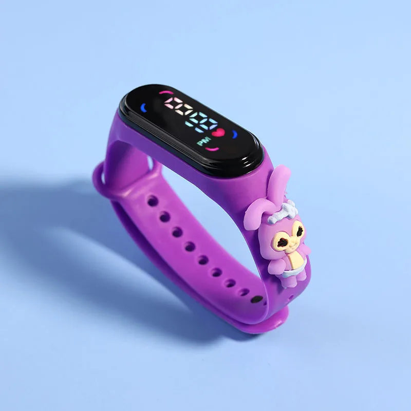 Mode Mickey Kinderuhren für Mädchen Elektronisches Armband Sport Touch LED Spiderman Puppe Kinderuhr Frauen Wasserdichte Uhr