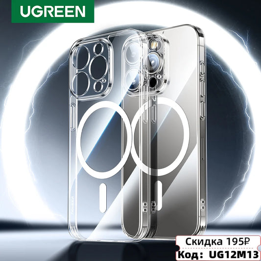 UGREEN Magnetic Case for iPhone 17 16 15 14 13 Pro Max Case Shockproof Cover for iPhone 16 Pro Max Plus 16pro Macsafe TPU Cases - Shoppiline
