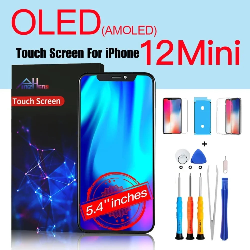 PINZHENG High Quality Display INCELL LCD OLED OEM AMOLED For iPhone XS MAX X XR 11 12 13 MINI PRO PROMAX Screen Replacement - Shoppiline