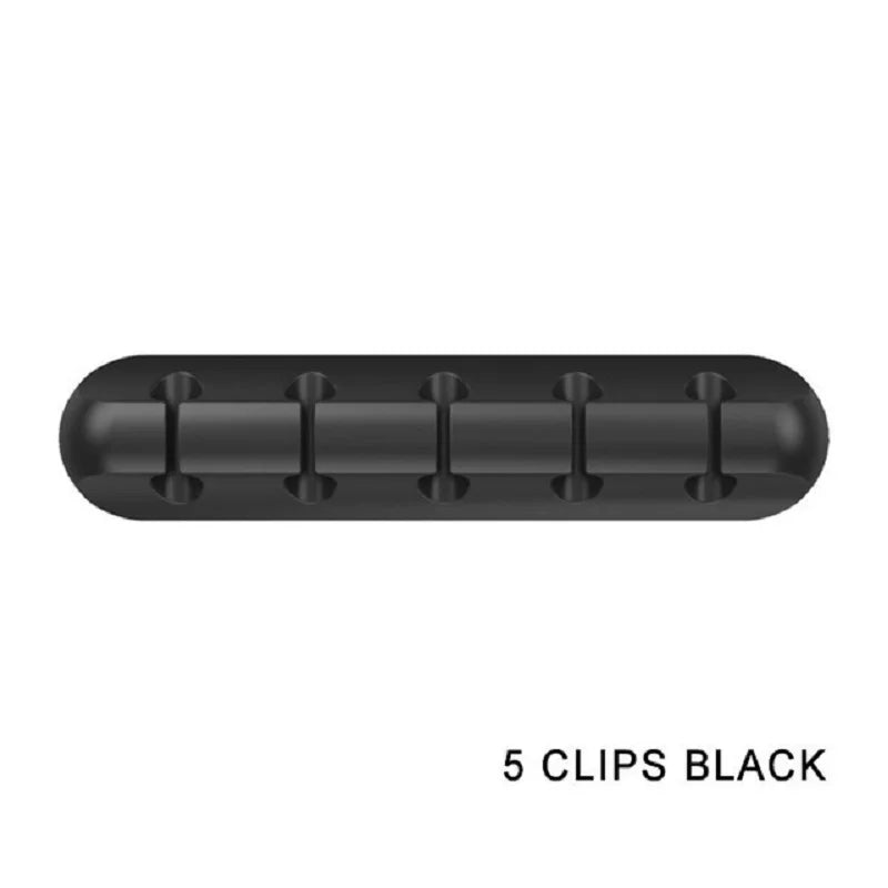 Kabelhalter Clips Kabelorganisator Silikon USB-Kabelwickler Management Clips Selbstklebend für Maus Tastatur Headset