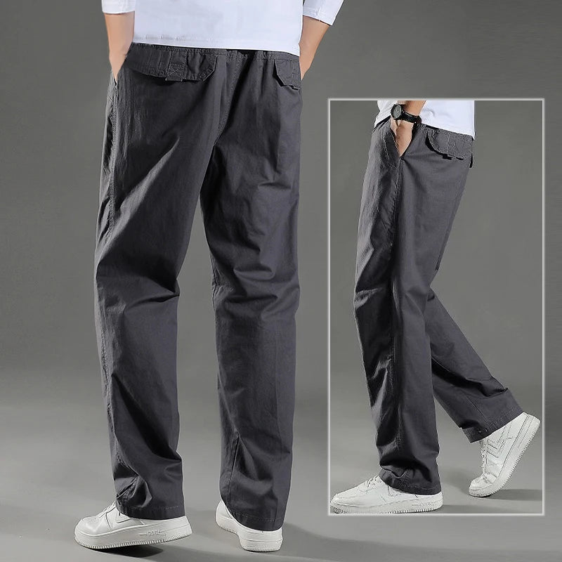 Herren Cargo Hose Sommer Frühling Baumwolle Arbeitskleidung Neu Übergröße 6XL Casual Klettern Jogginghose Sweathose Hombre Herbst Hose