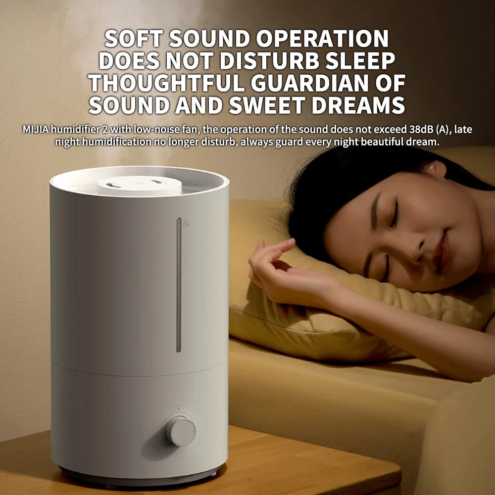 Original MIJIA Humidifier 2 300mL/h Humidification 4L Large Capacity Mist Maker Add Water Home Humidity Control Low Sound CN