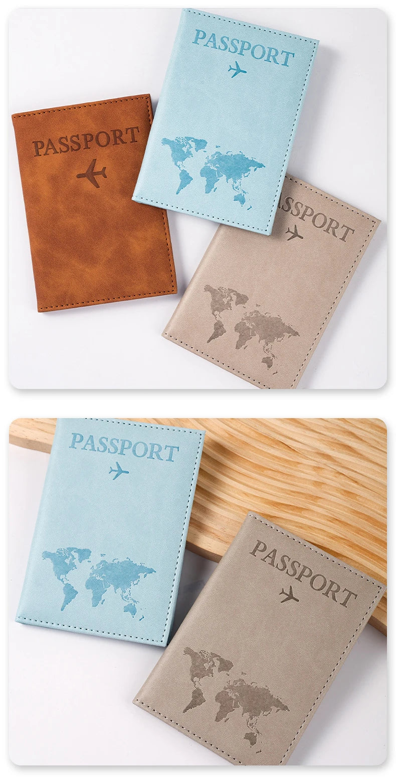 Airplane Passport Cover Case for Women Men Travel Passport Case Cute Passport Wallet Purse Girl Passport Holder