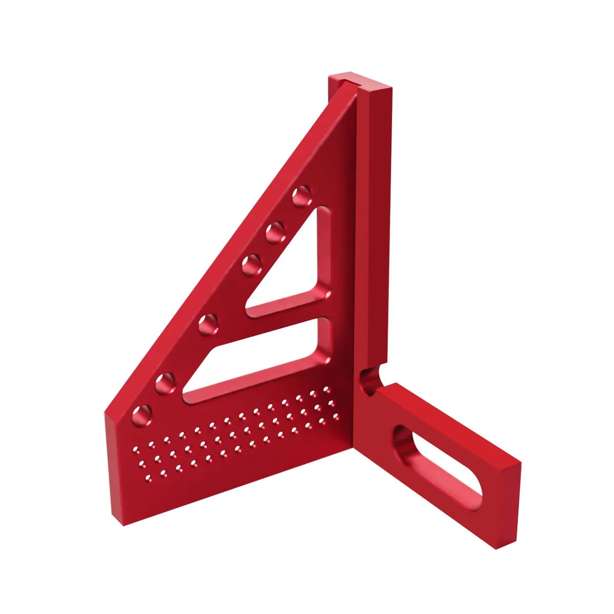 3D Multi-Angle Metric/Inch Measuring Ruler, 45/90 Degree Aluminum Alloy Square Protractor, High Precision Layout Measuring Tool - Shoppiline