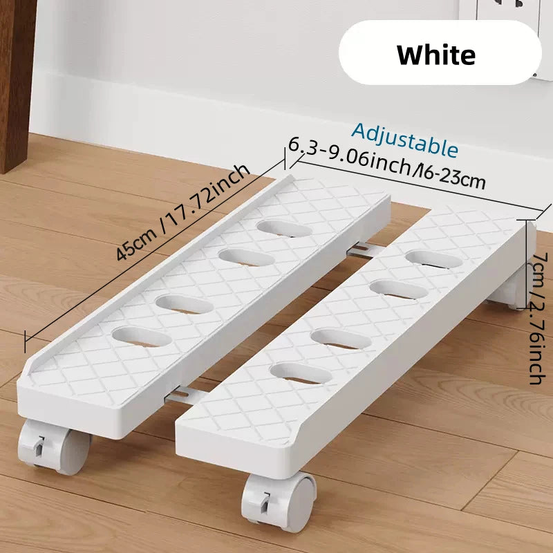 Adjustable Mobile PC Tower Stand with Wheels under Desk CPU Holder Adjustable Stable Mobile Computer Host Stand for Home Office - Shoppiline