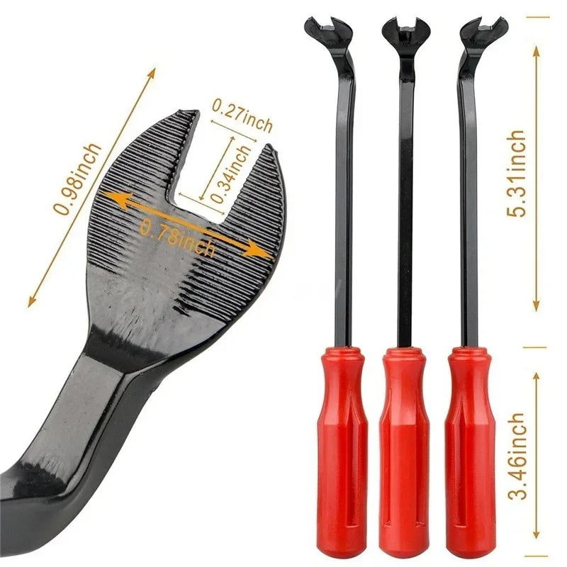 kkjoy Car Clip Removal Pliers Trim Pry Tool Kit for Auto Body Panel Door Fastener Repair