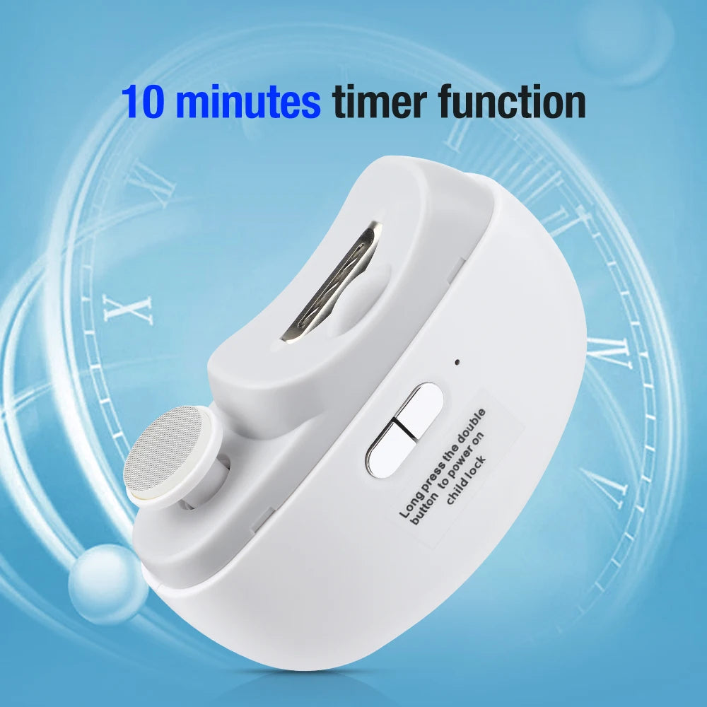 2-en-1 Coupe-ongles électrique, manucure anti-éclaboussures, tondeuse à ongles pour bébé, ciseaux pour les doigts et les orteils, outils de coupe pour ongles épais