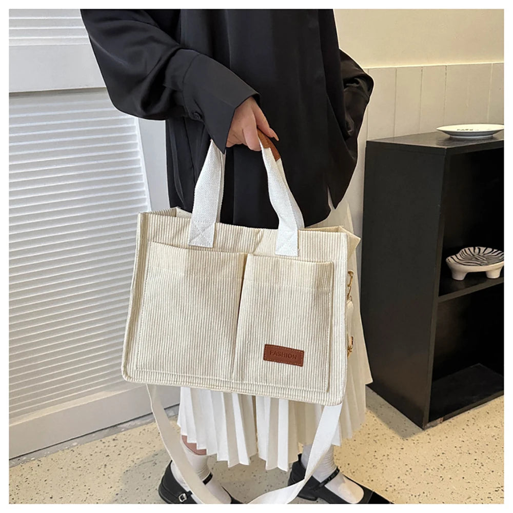 Damenhandtasche, neue modische Canvas-Umhängetasche mit großem Fassungsvermögen, Crossbody-Tasche, Pendeltasche  zwq