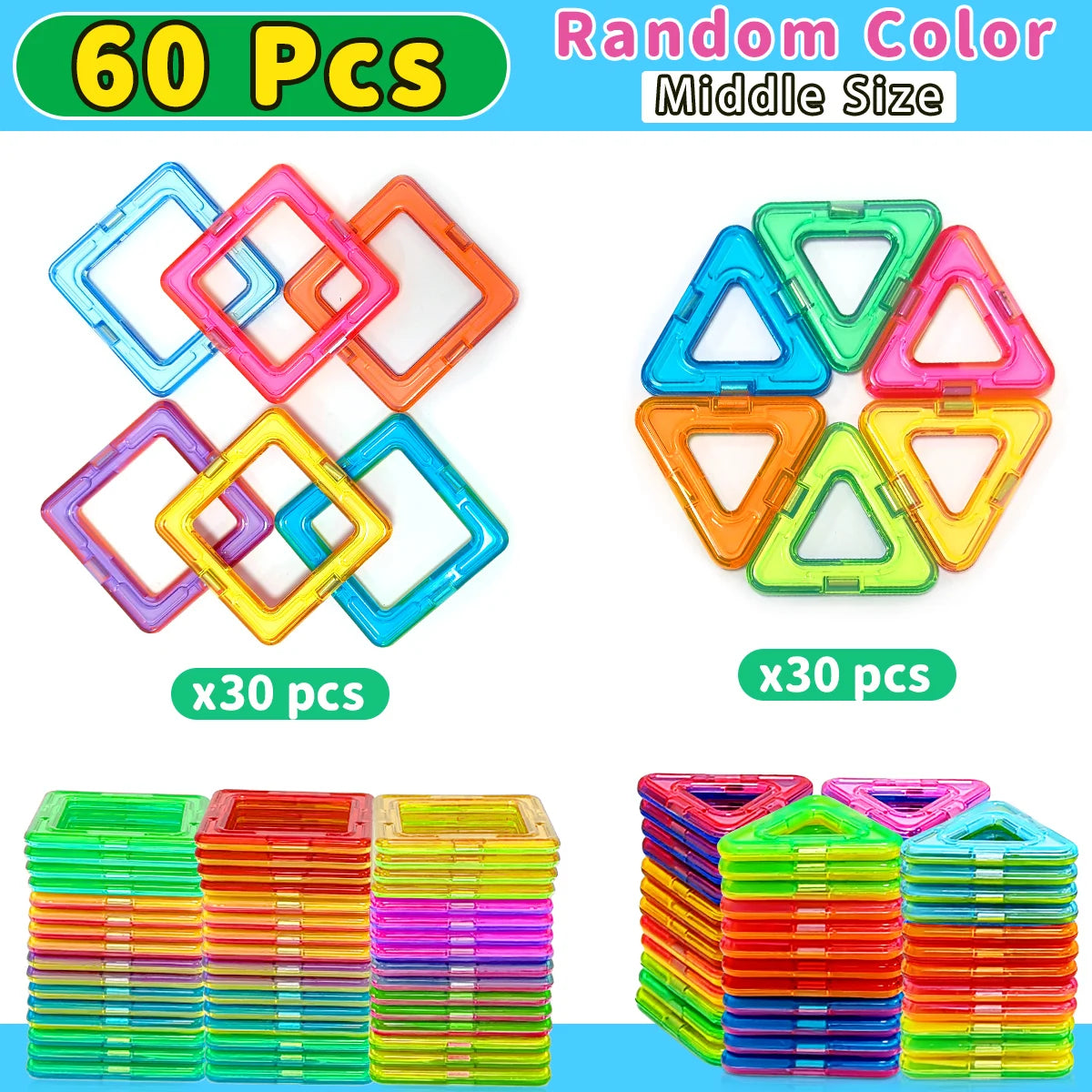 Magnetic Building Blocks Construction Sets Toy For Kids DIY Toys STEM Learning Educational Magnet Toys Birthday Gift