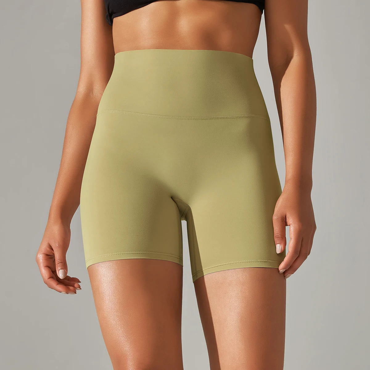 1PC Yoga Shorts Women Fitness Shorts Running Cycling Shorts Breathable Sports Leggings High Waist Summer Workout Gym Shorts