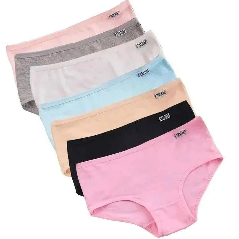 Women's 7 Pack Triangle Briefs - Soft Breathable Comfort Fit Solid Color Underwear, Daily Wear Underpants