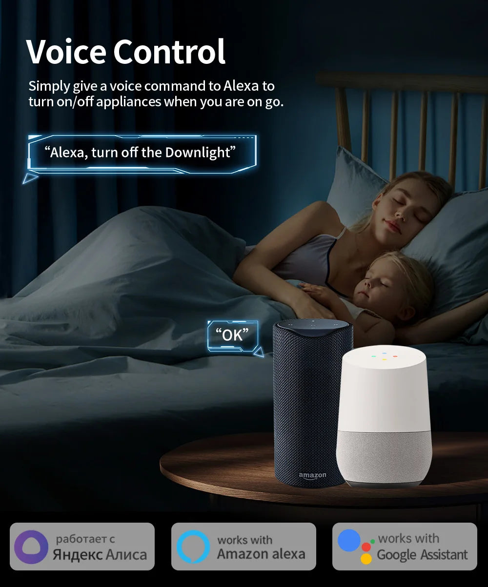 TNCE TUYA Smart Plug WiFi or Zigbee3.0 Socket EU 16A/20A Power Monitor Timing Function Voice Control Work With Alexa Google Home - Shoppiline