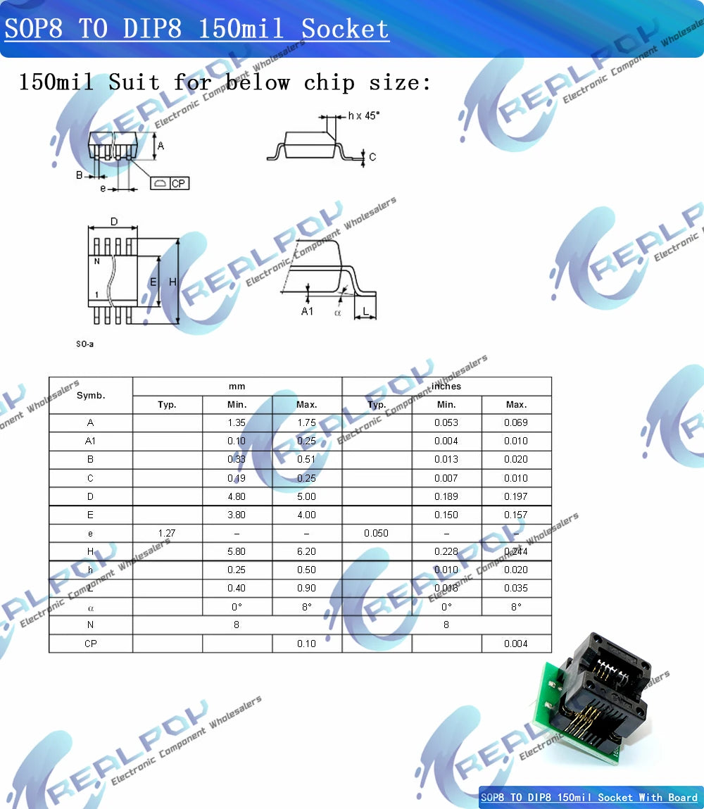Programmateur CH341A + adaptateur SOIC8 + pince SOP8 avec câble + adaptateur 1,8 V Programmateur USB CH341A EEPROM Flash BIOS adaptateur ZIF