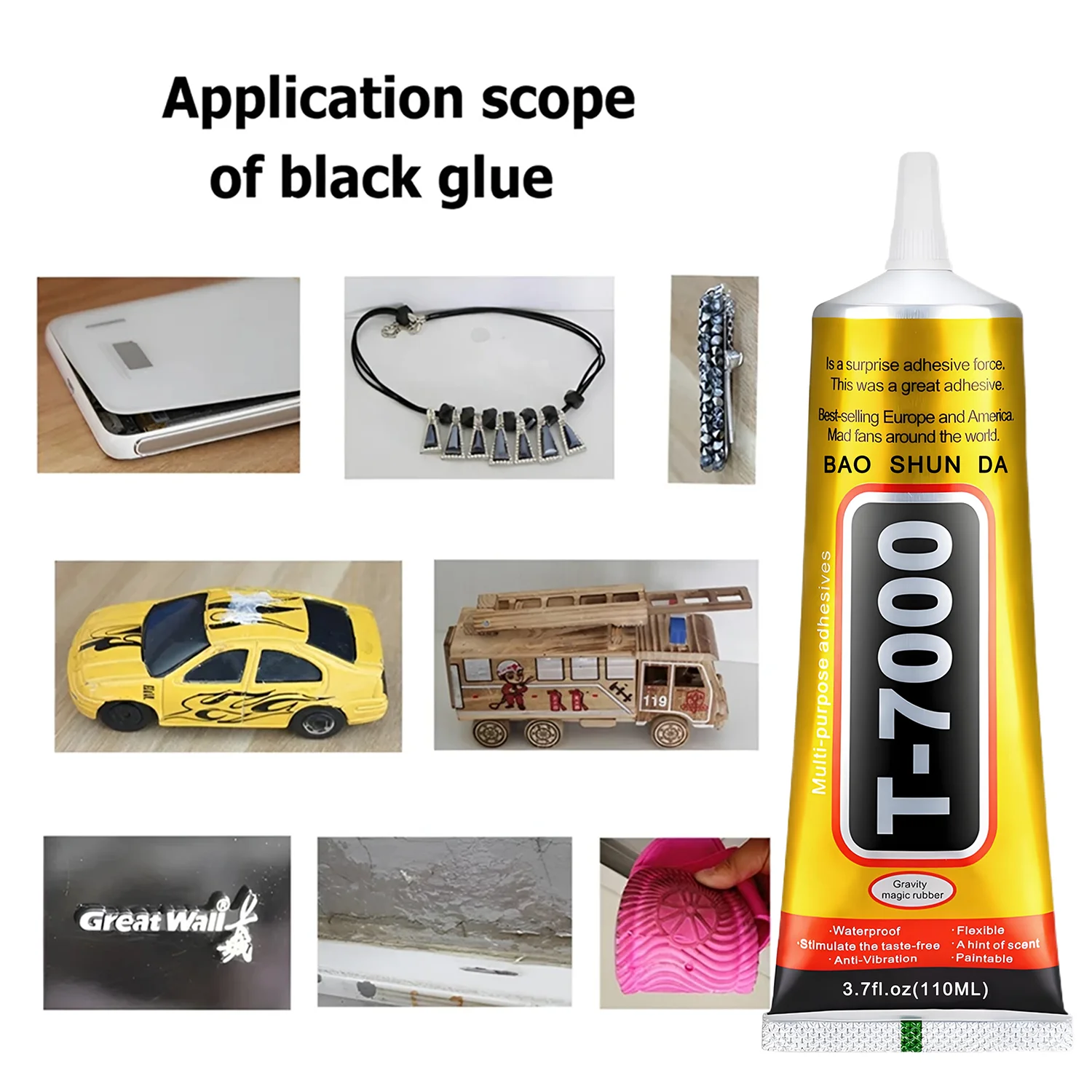 15ML 50ML 110ML B-7000 Clear Contact Phone Repair Adhesive Universal Glass Plastic DIY Glue T7000 with Precision Applicator Glue - Shoppiline