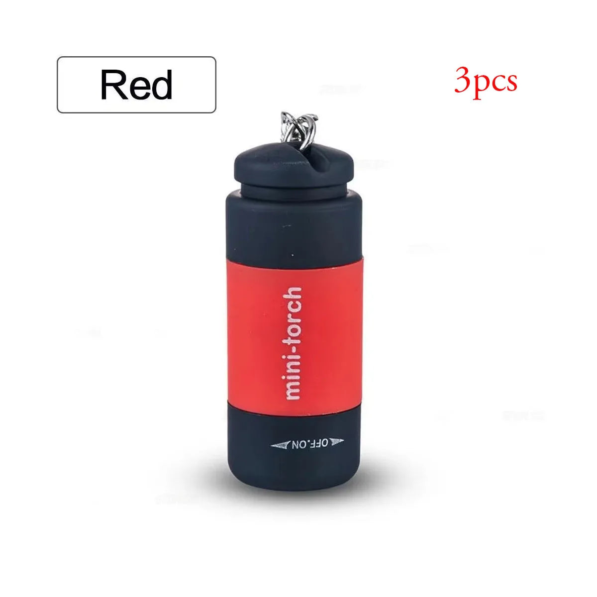 Pocket Keychain Flashlight Waterproof Outdoor Hiking Camping Mini FlashlightUSB Rechargeable LED Multifunctional Strong Light