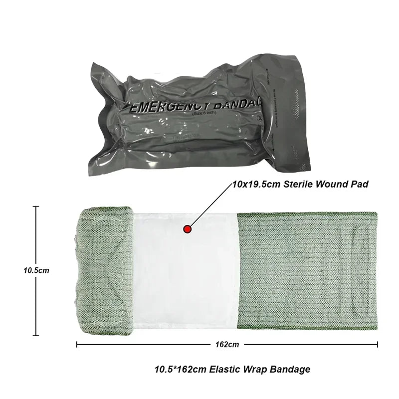 4/6 Inch Israeli Bandage Elastic Wrap Sterile Emergency Bandage Essential for Camping, Hiking,Tactical,Home | Medical Trauma Kit