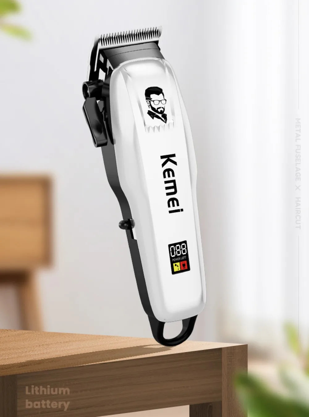 Kemei Professional Hair Clipper Rechargeable Hair Trimmer For Men Shaver Hair Cutting Machine Barber Accessories Cut Machin