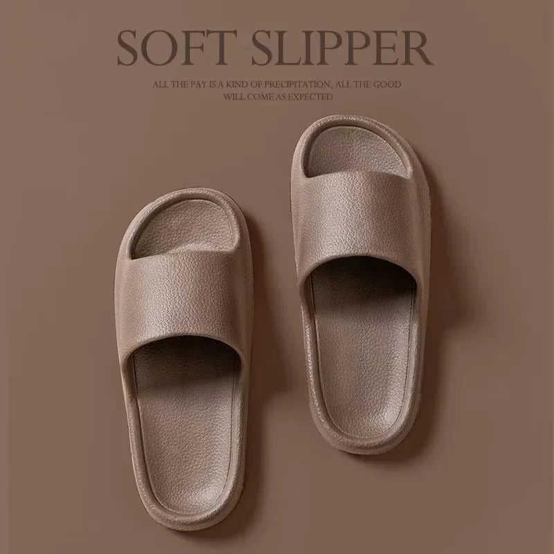 EVA Men Sandals Flip Flops Man Slippers Solid Color Non-slip Soft Sole Comfortable Shower Slippers Outdoor Couple Shoes Summer