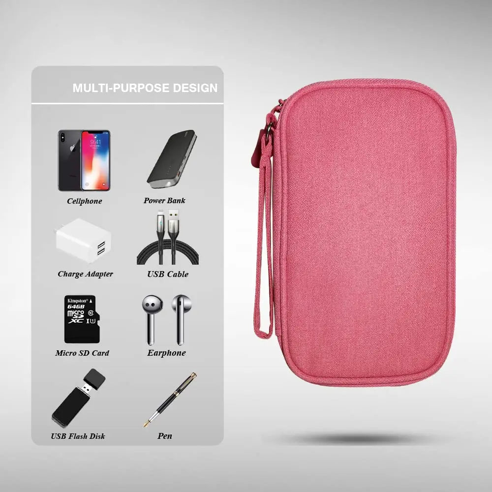 1pc Electronic Organizer Small Travel Cable Organizer Bag, Digital Gadget Organizer Case, Waterproof Travel Gear Storage