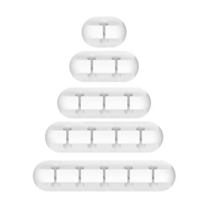 Silicone USB Cable Organizer USB Charging Cable Winder Desktop Tidy Management Clips Cable Holder For Mouse earphone Accessories