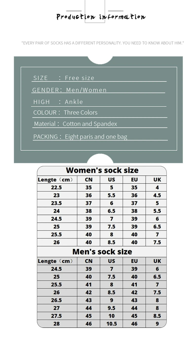 3/5/8 Pairs Women/Men Boat Socks Invisible Low Cut Silicone Non-slip Summer No-show Ankle Socks Solid Color Casual Breathable