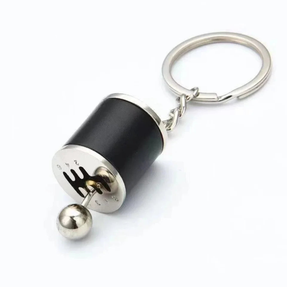 Metal Keyring Creative Car Shifter Keychain Six-Speed Gear Stick Knob Gearbox Model Key Antistress Adults New Fidget Toys