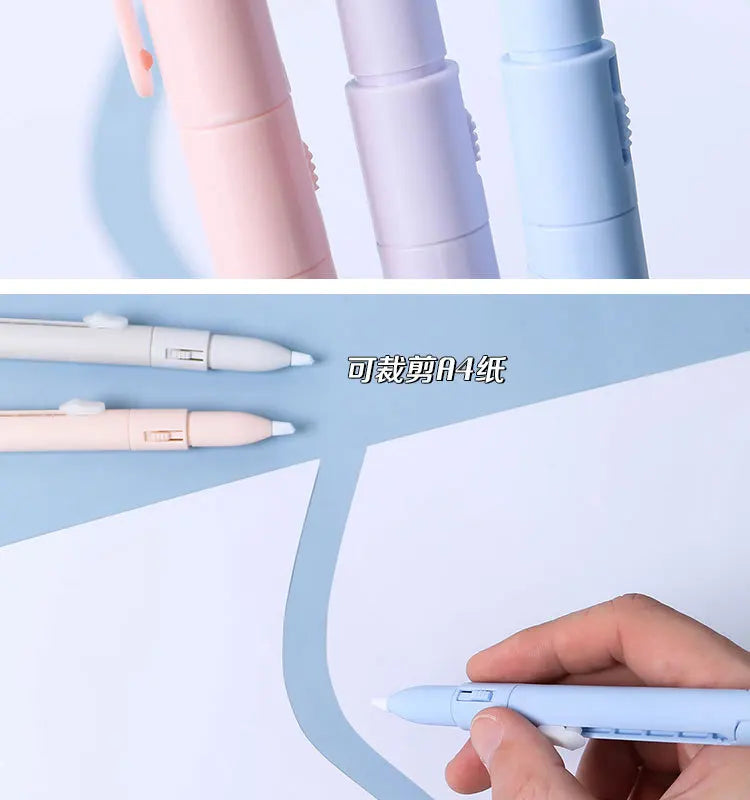 Multifunction Hand Account Cutting Folding Scissors Mini Engraving Knife Scissors Paper Trimming Utility Knife for Office School