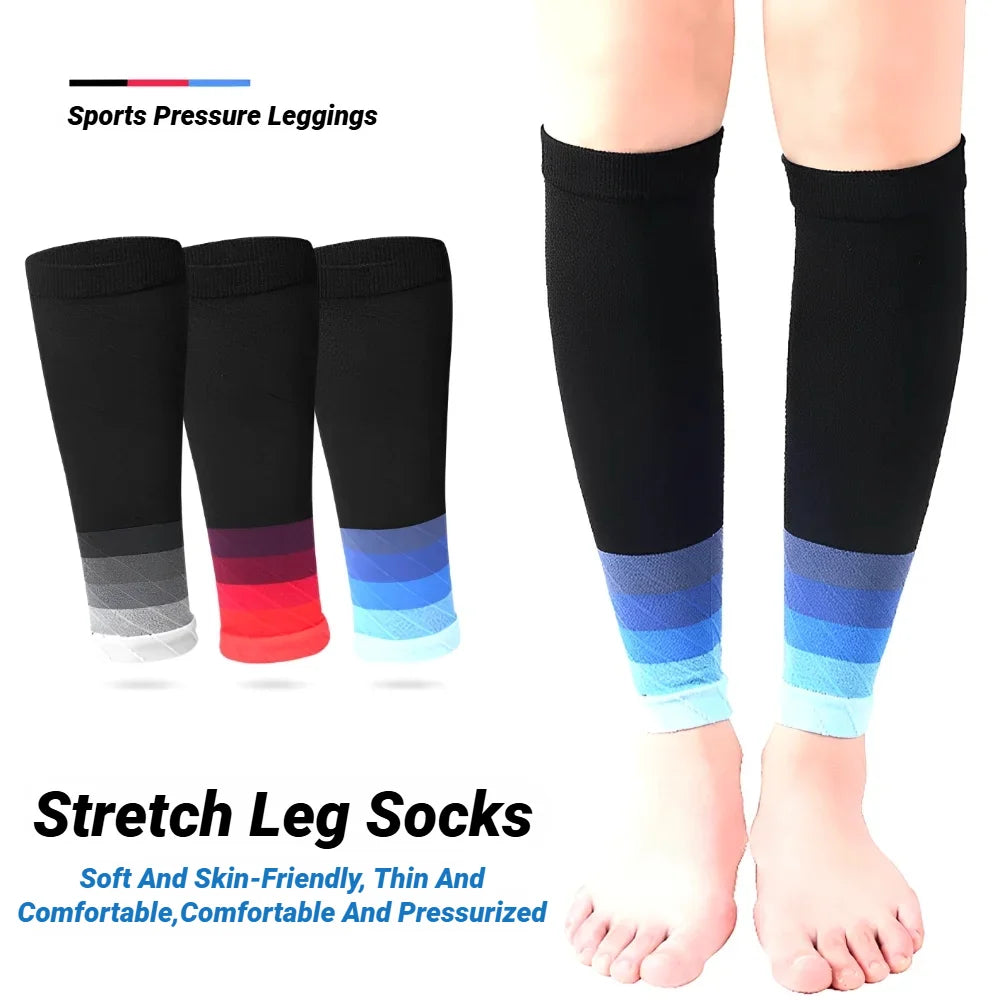 1Pair Calf Compression Sleeves Running Leg Sleeve 20-30Mmhg Socks For Shin Splint Men Women Varicose Vein Fatigue Relief