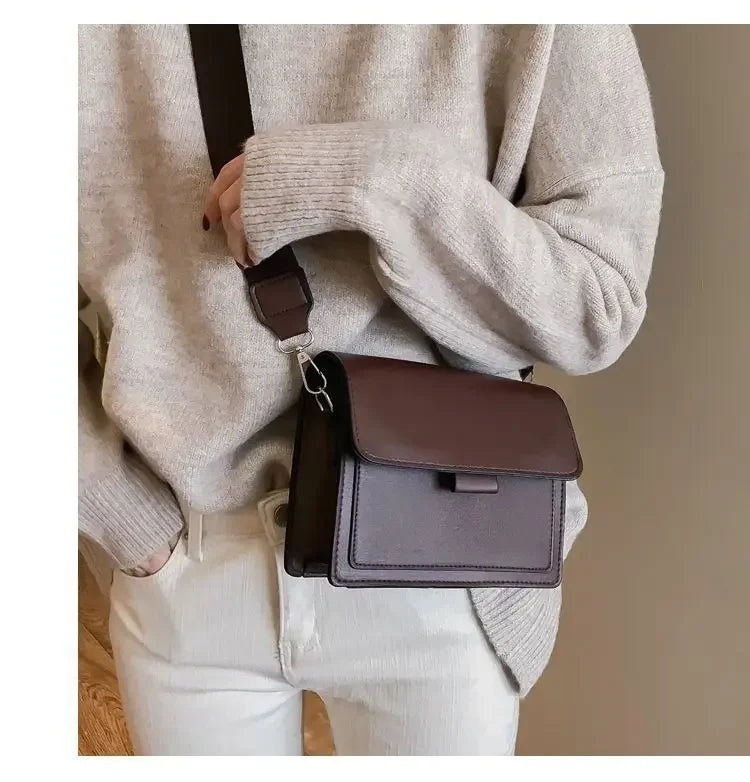Fashion Damen Umhängetasche PU Leder Kleine Schulter-Messenger-Handtasche für Reisen