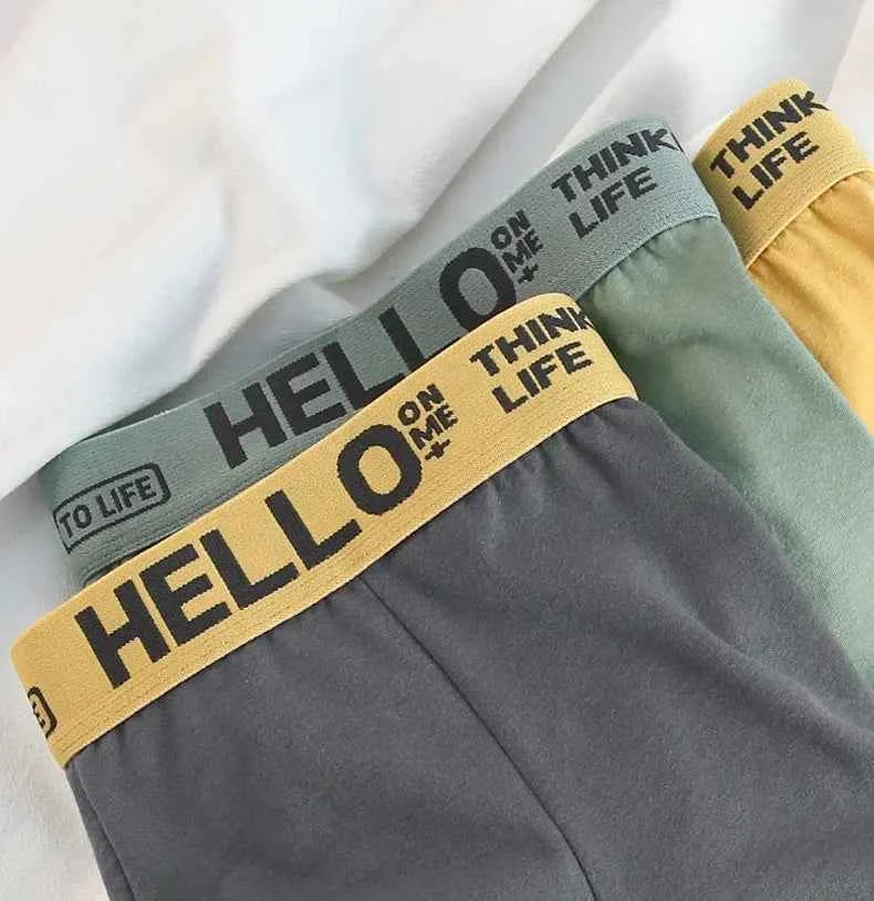 Men's Boxer Briefs Soft Comfortable Breathable Lightweight Daily Wear Male Underpants