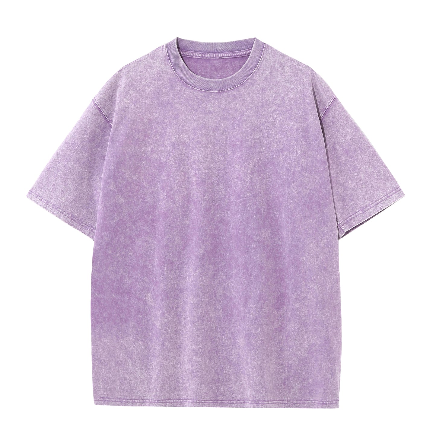 Herren Sommer Reine Baumwolle Distressed Retro Drop Shoulder T-Shirt Einfarbig Locker Lässig Atmungsaktives Herren Freizeit T-Shirt Oberteil