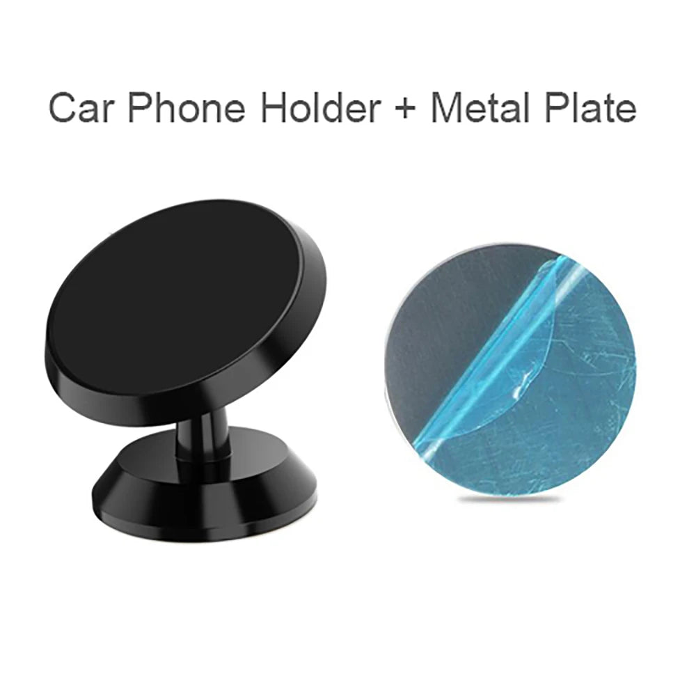 Magnetic Car Phone Stand Magnet Mount Bracket Adhesive Stick on Dashboard for iPhone 14 13 12 Pro Samsung Xiaomi Huawei Mobile