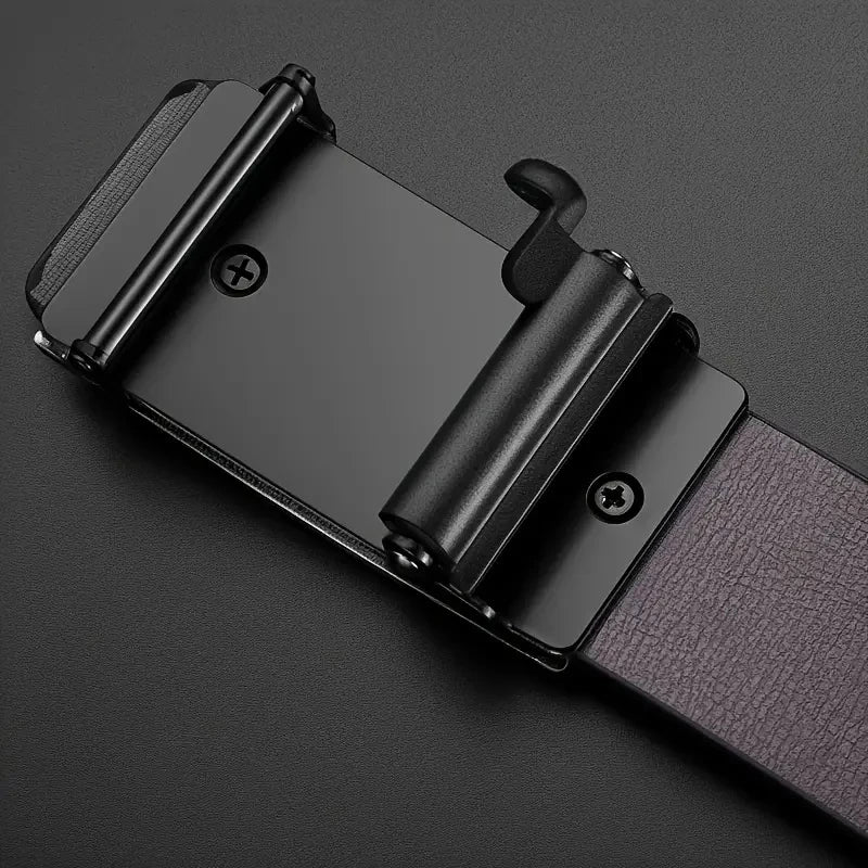 Men's Business Belt Alloy Automatic Buckle Belt Fashion Belt Luxury Jeans Belt PU Leather High-Quality Straps