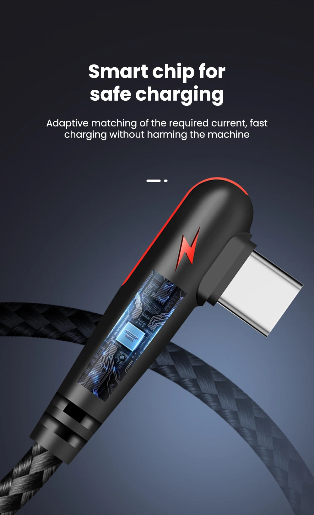 120W USB C Cable 90 Degree For OPPO Fast Charging Cord For Samsung S21 xiaomi 14 iPhone15 Quick Charging Data Wire Charger Cable