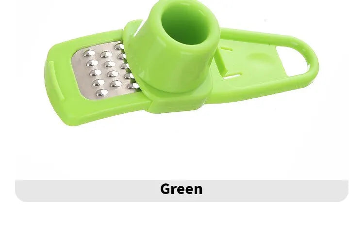 1 Green Pack Mini Garlic Grinder Creative Garlic Press Kitchen Garlic Mash Manual Garlic Mashing Green Kitchen Gadgets