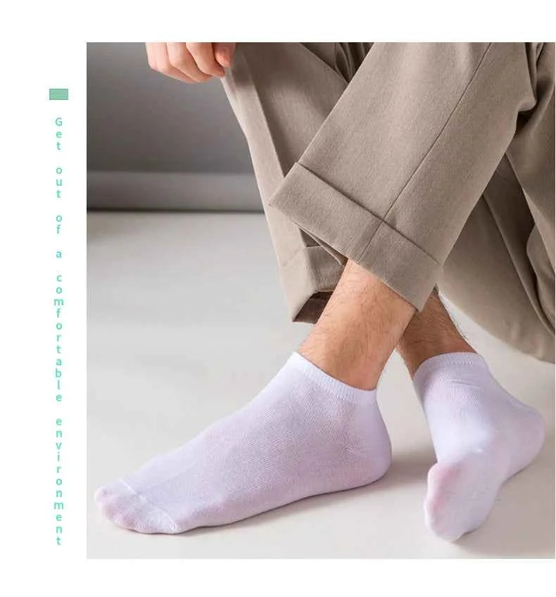 3/5/8 Pairs Women/Men Boat Socks Invisible Low Cut Silicone Non-slip Summer No-show Ankle Socks Solid Color Casual Breathable