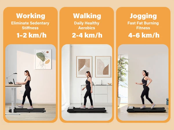 300lbs Treadmill for Home 2.5HP Treadmills Walking Pad LCD Digital Data Display 2in1 Walking Running Fitness Exercise Machine - Shoppiline