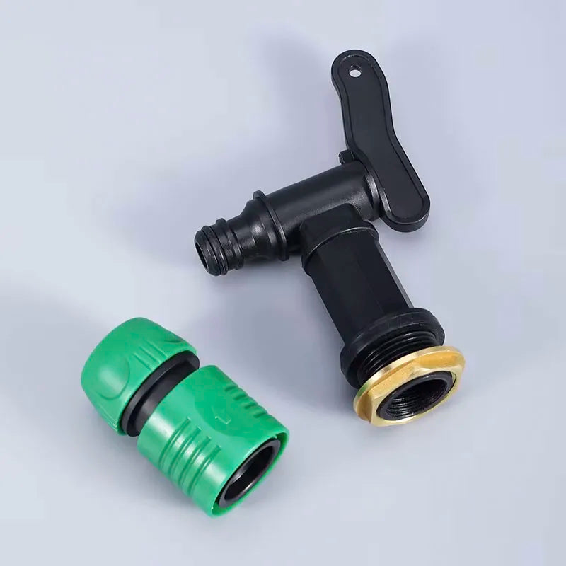 S60x6 Coarse Thread IBC Tank Tap Connecter x 1/2'' 3/4'' Water Coupling Adapter 1000L Garden Home Replacement Valve Fitting