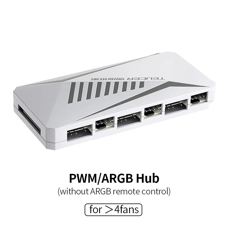 Teucer Infinite Mirror 120mm 5V 3Pin ARGB PC Case FAN 12V 4Pin PWM 800-2000RPM 12cm Chassis CPU Water Cooling Ventilator