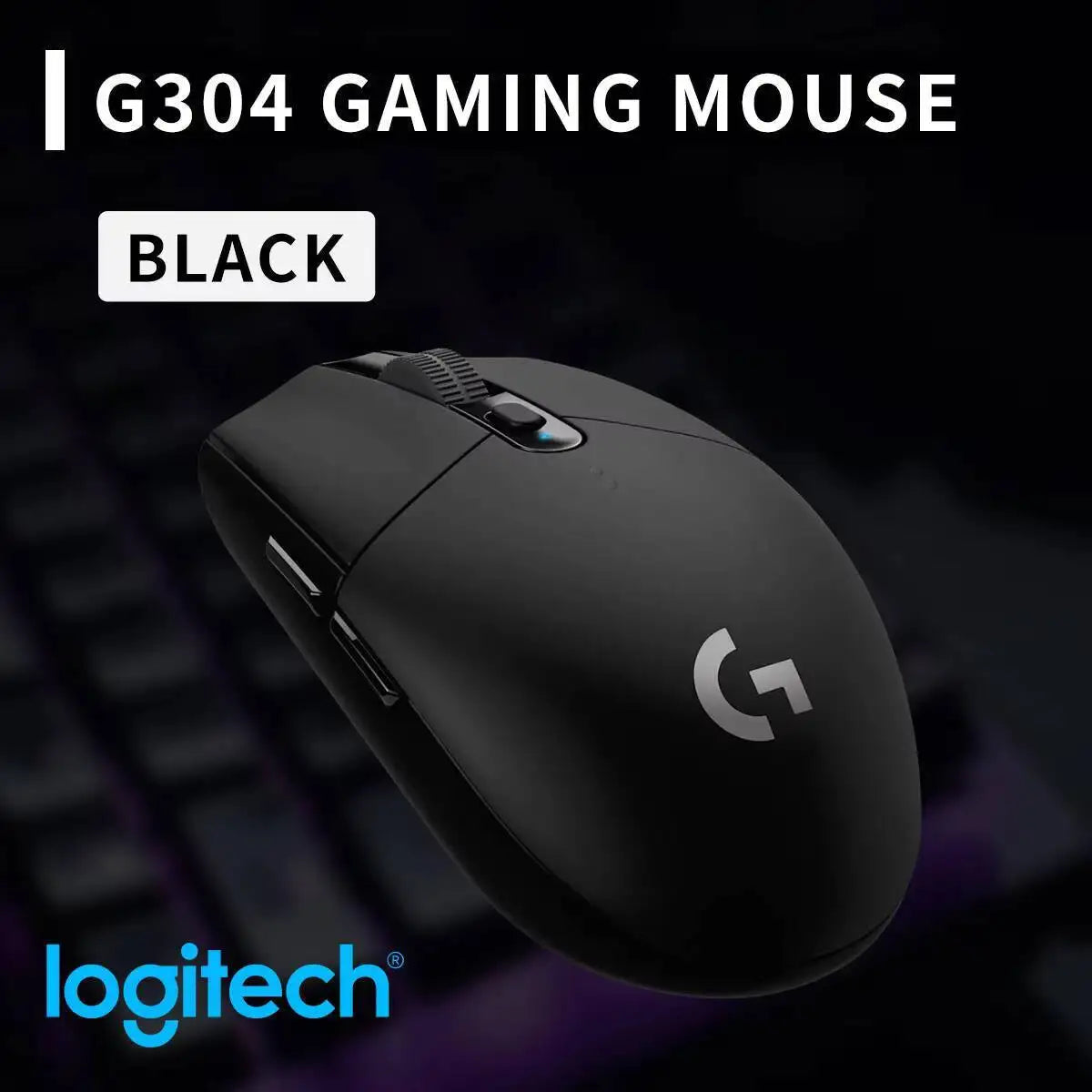 Logitech G304 LIGHTSPEED Wireless Mouse 12000 DPI HERO Sensor 1ms Latency 250hr Battery Lightweight Comfort Grip Users