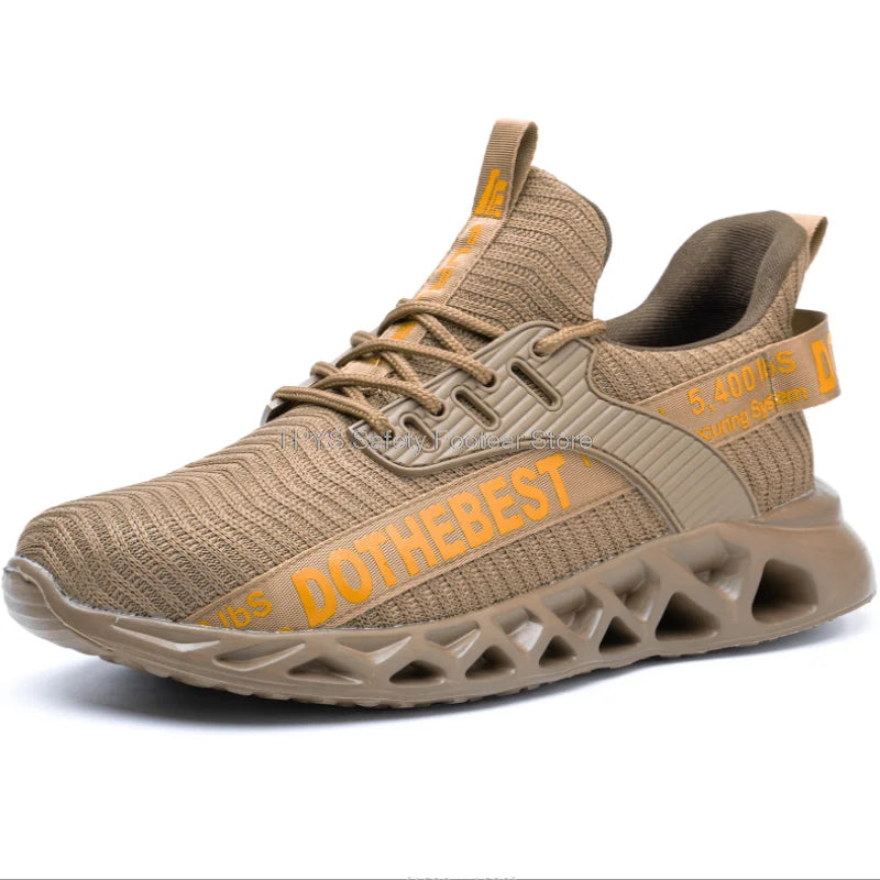 Anti-puncture Safety Shoes With Steel Toe Work Shoes Men Women Lightweight Safety Work Boots Breathable Sport Safety Shoes Unise
