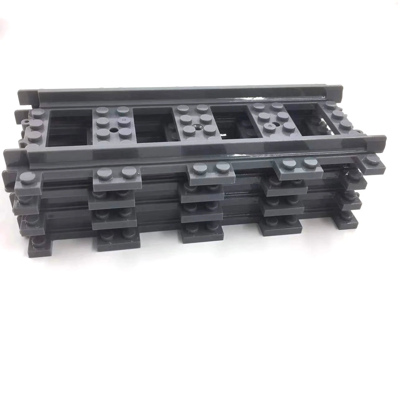 50Pcs/Lot City Trains Train Track Rail Straight Rails Technical Building Blocks Set Bricks Model Kids Classic Toys For Children - Shoppiline